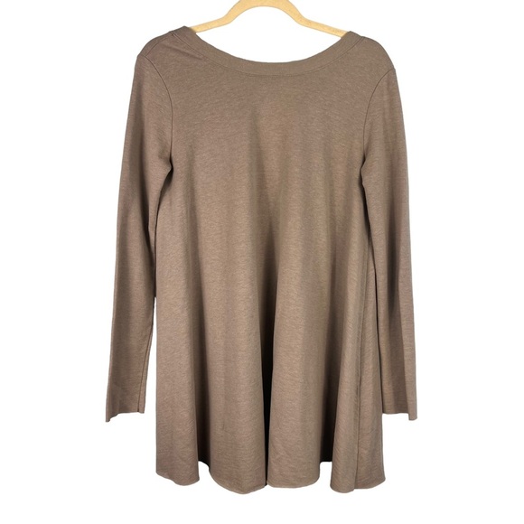 Free People Gray Knit Pullover Swing Tunic Top Casual Cotton Boho Size XS/S - Picture 1 of 7